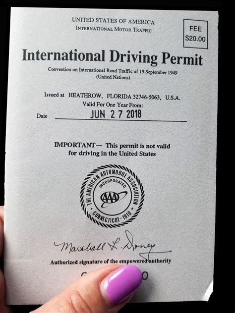 international driving license requirements